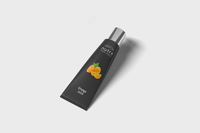 Orange Cream Tube Mockup 3d animation branding cream design design template designs graphic design illustration logo mockup motion graphics orange psd psd mockup tube ui web