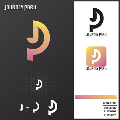 Journey Park branding design illustration logo typography