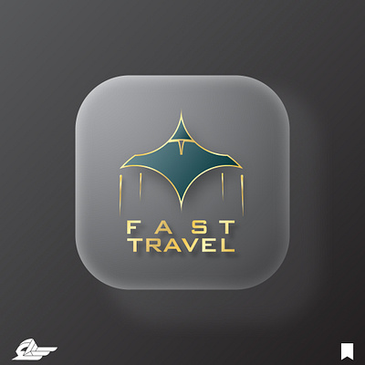 Fast Travel branding design logo