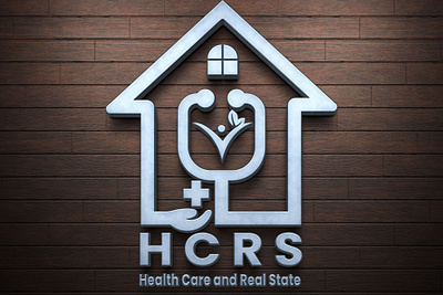 Real Estate and Health Care logo design icon illustration illustrator latter logo typography vector