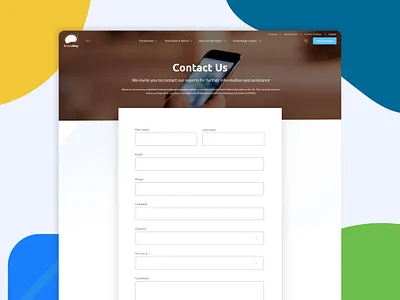 BrainsWay - Contact Us branding clean design flat graphic design icon identity illustration logo ui