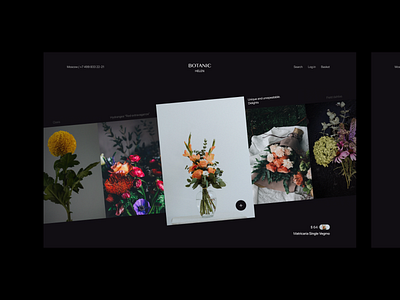 Botanic Design design flowers ui web website