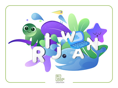 Doodle & Text cartoon doodle doodle art green illustration nature refreshing vector vector illustration