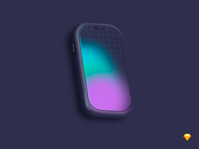 iPhone mockup branding color dark icon illustration iphone logo