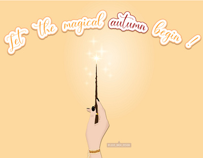 Fall is the most magical time of the year design graphic design illustration typography vector