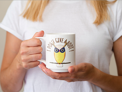 Mug with the right attitude branding design graphic design illustration typography vector