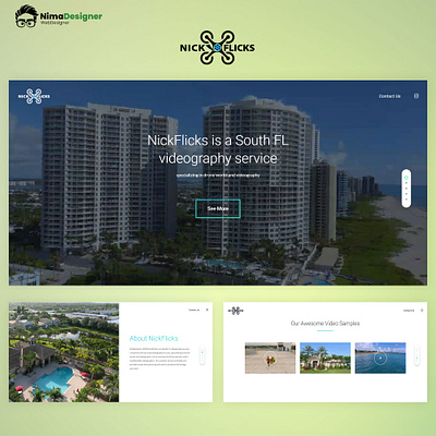 Web Design for NickFlicks Videography service design web design wordpress