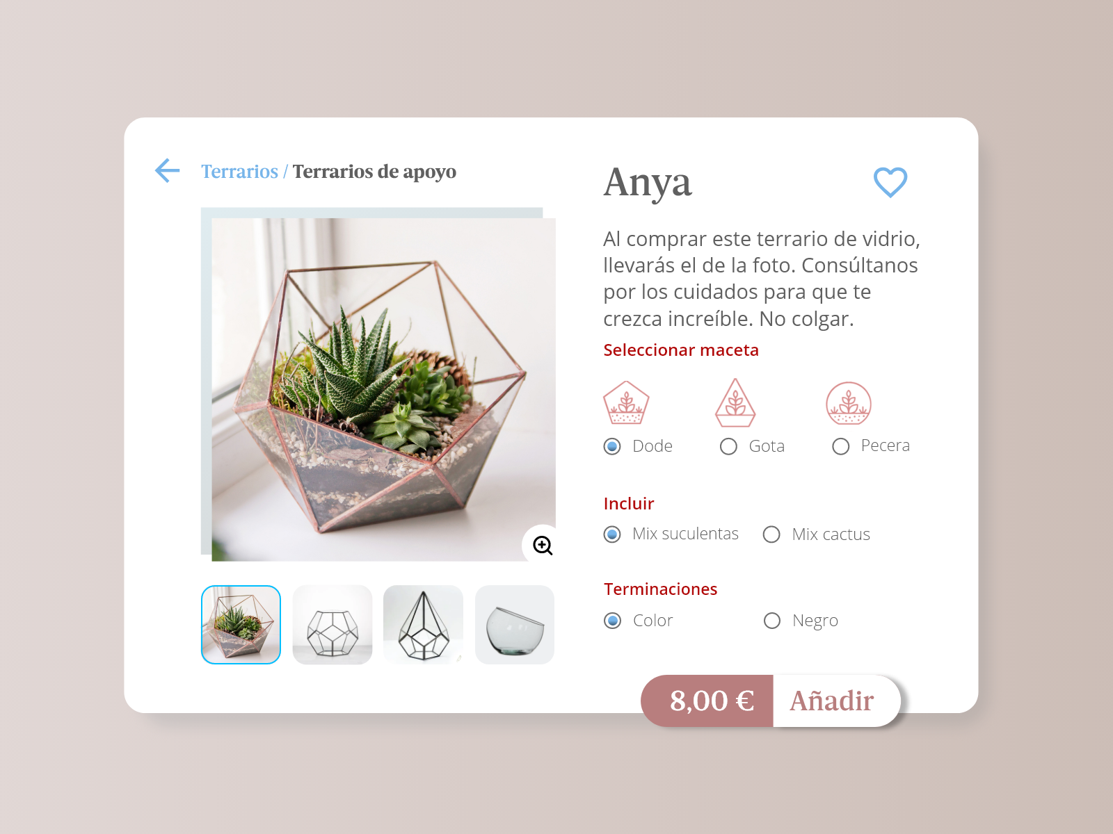 Example of E-Commerce product