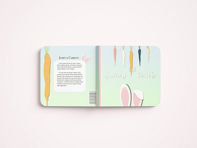 Cover for a book "Jumpy and Carrots" design graphic design illustration typography vector