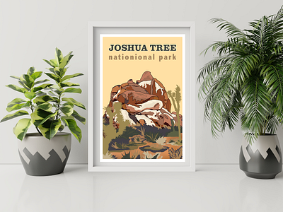 Joshua Tree National Park branding design graphic design illustration logo typography vector