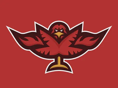 Palm Springs Firebirds Primary Logo Concept ahl branding design firebirds hockey illustration logo palmsprings sports branding sports design sports logo