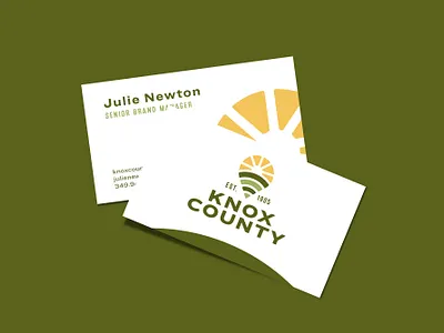 Knox County Brand Refresh business card knox knox county logo ohio