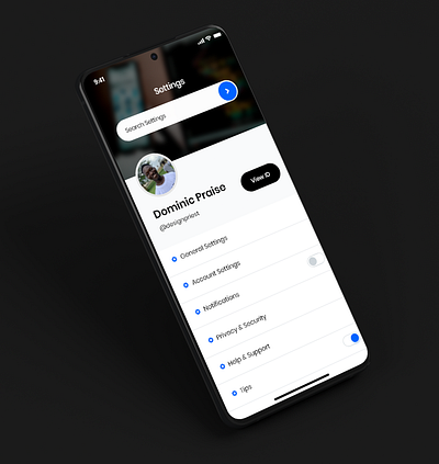 iOS Settings Page Redesign app design ui