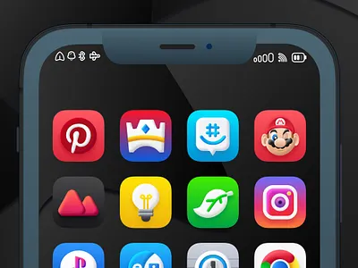 Muffin Icons Set for iOS 15 app art branding design flat graphic design icon icons illustration illustrator logo minimal motion graphics ui ux vector