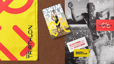 NGSC Triathlon - Sports Event brand identity branding branding and identity branding design cairo design free freemockup graphic design illustration instagram kareemgouda kareemgoudastudio logo logodesign marcom mockup newgiza traithlon