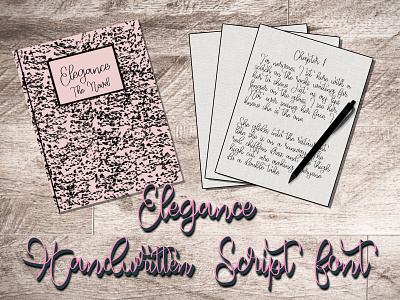 Elegance elegance font graceful handwritten script