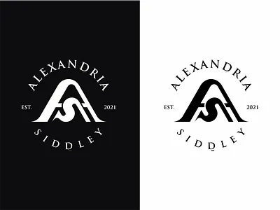 ALEXANDRIA SIDDLEY branding clothing company company logo consulthing corporatedesign design illustration lawfirm lawyer logo logodesign monogramlogo monogrampixel realestate