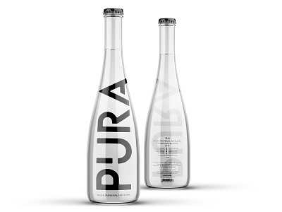 Pura Branding & Packaging - FoleBranding bottle bottle packaging brand guide identity brand guidelines brand manual brandbook brandguide branding design drinkpackaging elegant logo foodpackaging logo minimalist logo packaging packaging design packaging pro