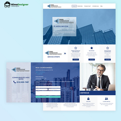 New design for a consulting company design web design wordpress