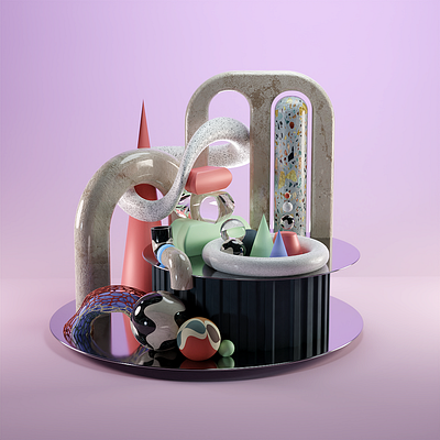 3D Form Exploration 3d art 3d branding 3d design 3d form branding design