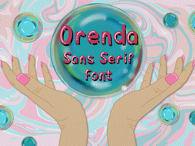 Orenda bold font magical majestic sans serif