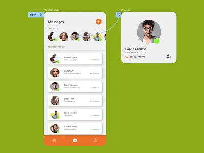 Messaging App Design UI app branding design graphic design ui ux