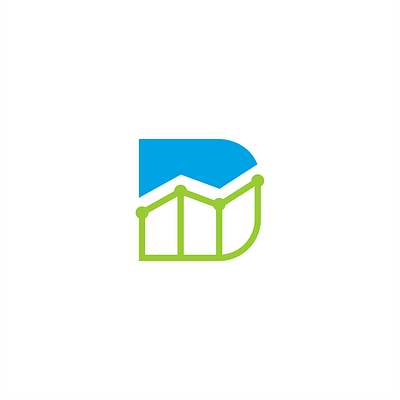 DStat branding graphic design lettermark logo modern simple statistic tech