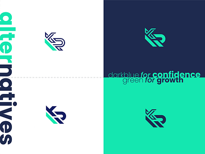 KR concept logo branding logo