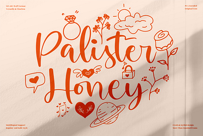 Palister Honey - Beautiful Ornament Font app branding design icon illustration logo typography ui ux vector