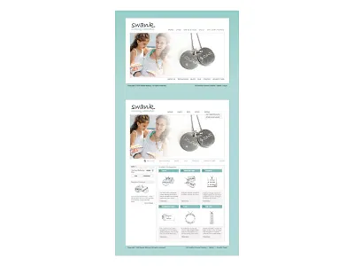 Swank Mommy, Web/ Shopping UI 2009 graphic design ui