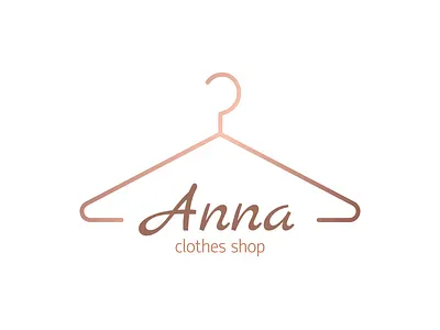 Logo with Gradient Hanger | Turbologo apparel boutique brand design branding clothes design fashion gradient graphic design hanger illustration logo logo design shopify squarespace typography ui ux vector