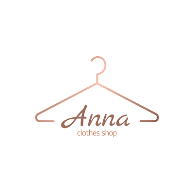 Logo with Gradient Hanger | Turbologo apparel boutique brand design branding clothes design fashion gradient graphic design hanger illustration logo logo design shopify squarespace typography ui ux vector