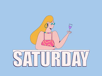 Saturday Mood adobe illustrator behance character character design design dribbble flat character flat design flat illustration freelance illustrator illustration illustrator procreate saturday saturday mood vector vector character vector illustration
