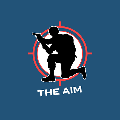 Cs:go Logo with Aim & Sniper | Turbologo aim brand design branding call of duty cs:go design esports gaming graphic design illustration logo logo design sniper twitch typography ui ux vector video