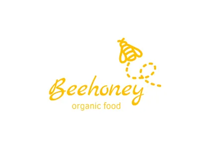 Logo with Yellow Bee | Turbologo agriculture animals bee bee hive biology brand design branding bumblebee design graphic design illustration logo logo design nature organic typography ui ux vector