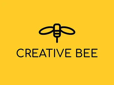 Logo with Abstract Bee | Turbologo abstract agriculture bee beeswax brand design branding bumblebee design graphic design honey hornet illustration logo logo design typography ui ux vector