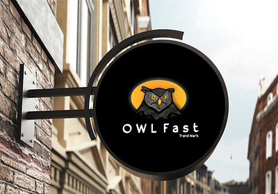 Owl fast Mockup 3d animation branding design graphic design illustration logo vector