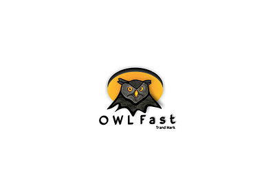 owl Fast white ( picture) logo animation branding design graphic design illustration logo vector