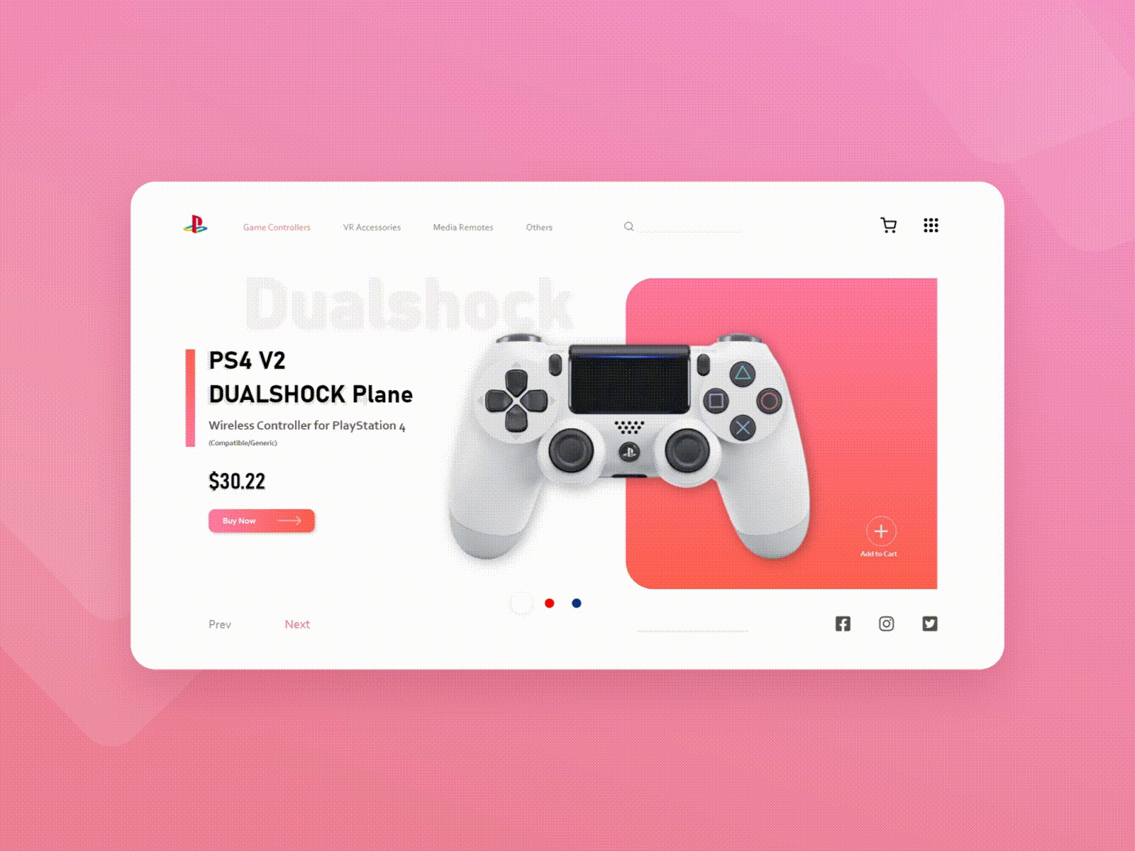 Playstation Design motion graphics ui