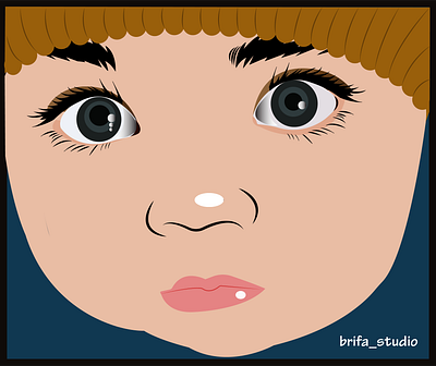 Cute Baby Face animation art design graphic design illustrasion illustration logo tracing vector wallpaper