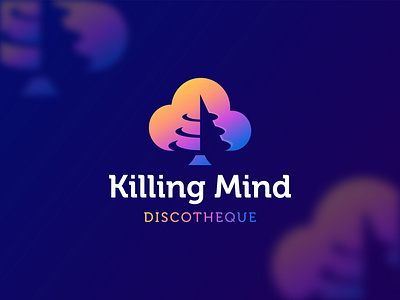 Killing Mind Discotheque - Logo design branding bar branding card logo cloud design discotheque drilling graphic design illustration logo logo design logo idea mark logomark brandmark night club teen patti vector