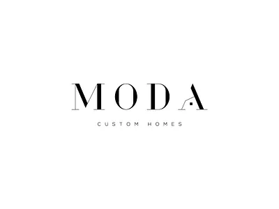 Moda Custom Homes Logo architectural logo architecture logo brand designer brand identity branding custom home custom house designer graphic design home logo house logo illustration interior firm interior logo logo logo design logo designer