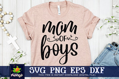 Mom of boy SVG cricut digital download dxf mom of boy svg