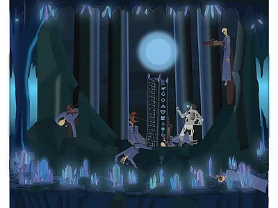 The Azure Orb Room ancient architect architecture blood blue buildings death design digital art fantasy history illustration novels orb scifi soulful space spiritual stories vector