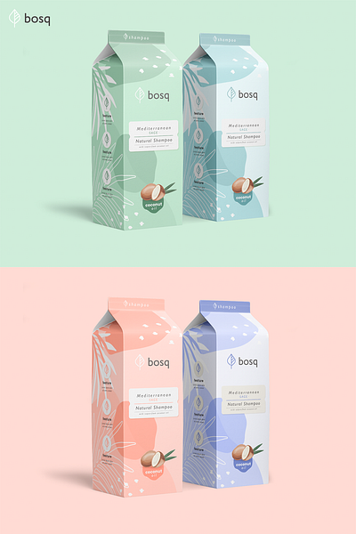 Natural Shampoo Packaging Design