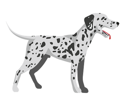 Slobbering Dalmatian Dog Vector animal vector design eps format graphic design illustration illustrator file illustrator png vector art