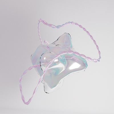 Bubble Gum Princess | 3D Abstract 3dart 3dgraphics abstract art blender concept design design3d