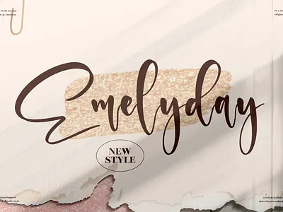 Emelyday - Beautiful Handwritten Font app branding design icon illustration logo typography ui ux vector