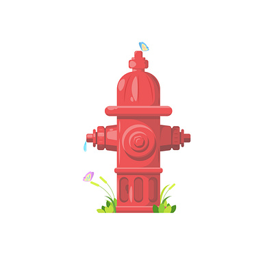 Fire Hydrant art design flat flat design graphic design illustration vector