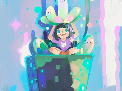 cute girl illustration